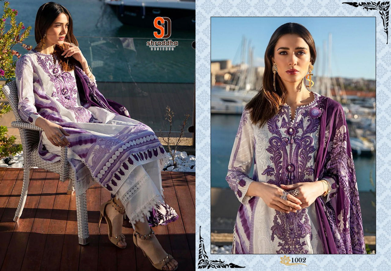Shraddha Sana Safinaz 4 Casual Wear Printed Lawn Cotton Pakistani Salwar Kameez